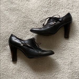 Brown Iridescent Pumps